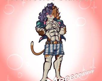 Purradise Meowscles Standee