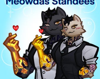 Meowdas Acrylic Standees
