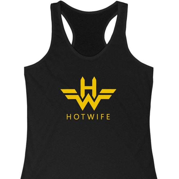 Hotwife Clothing Shirt Tank Top Superhero Comic Book Parody - Wonder Hotwife ~ Tank Top