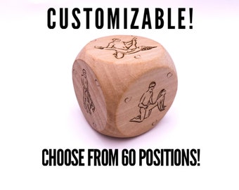 Sex Game Custom Position Dice Anniversary Gift Personalized Honeymoon Bachelorette Present