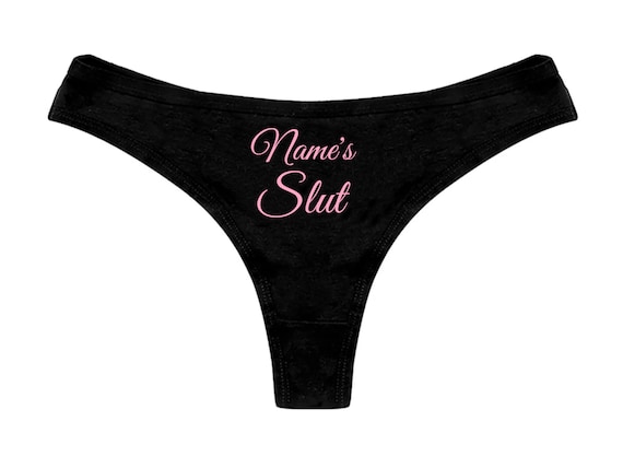 Personalized Thong Slutty Custom Name Thong Underwear -  Canada