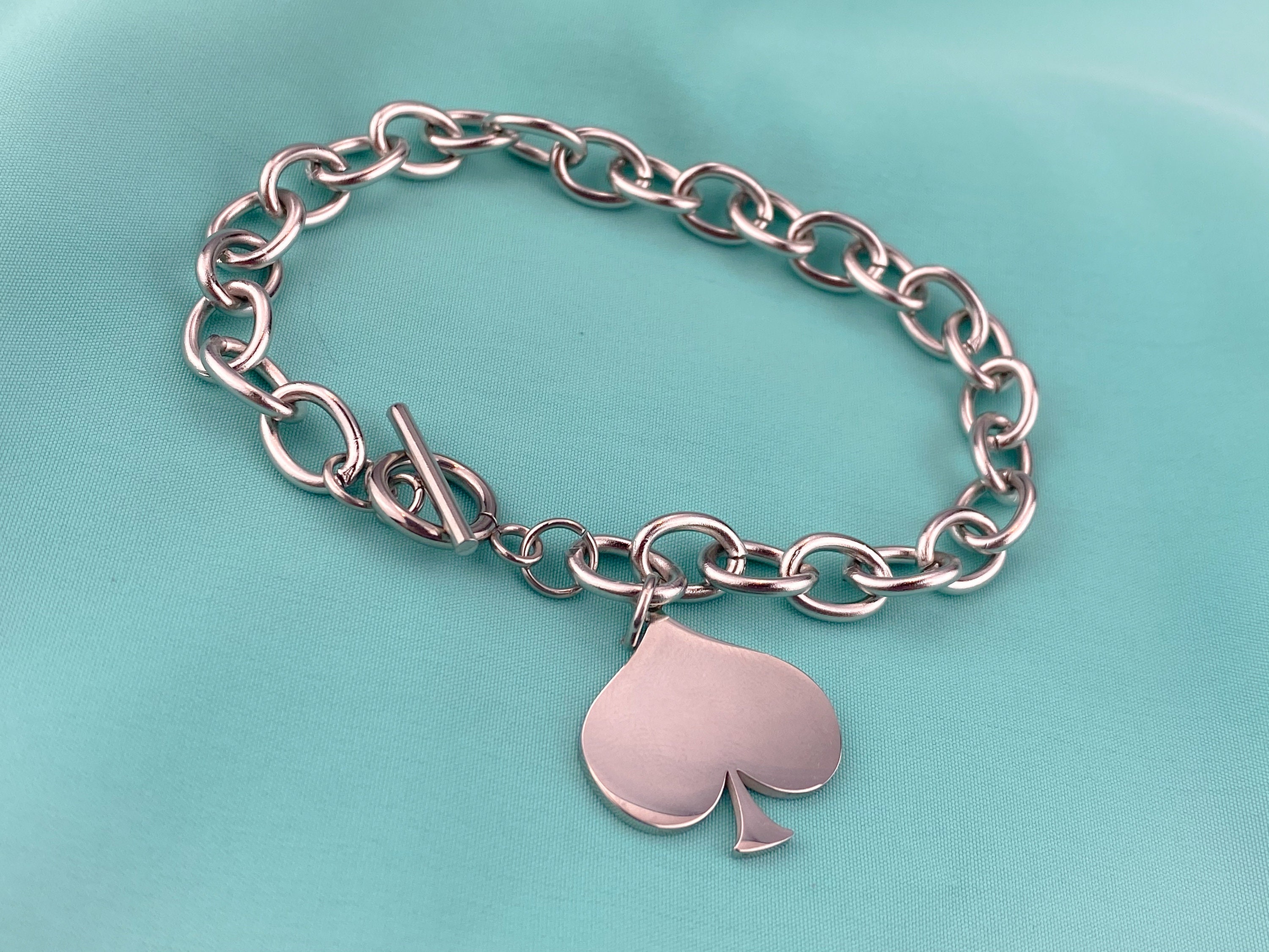 Queen of Spades Bracelet Hotwife Jewelry Stainless Spade Charm Etsy