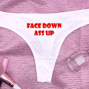 Face Down Ass Up Thong Funny Underwear Twerk Gift Hip Hop Music Lingerie