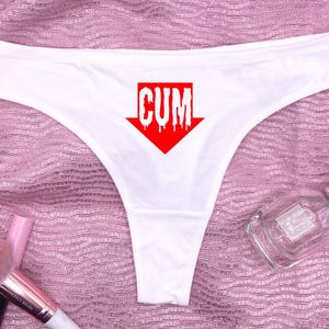 Creampie Thong Cumslut Underwear Breed Me Sloppy Arrow Thong