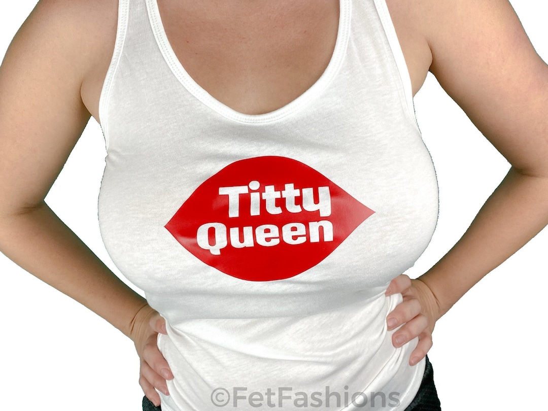 Big Boobs Busty Shirt Tank Top Ice Cream Parody Slutty Clothing Titty
