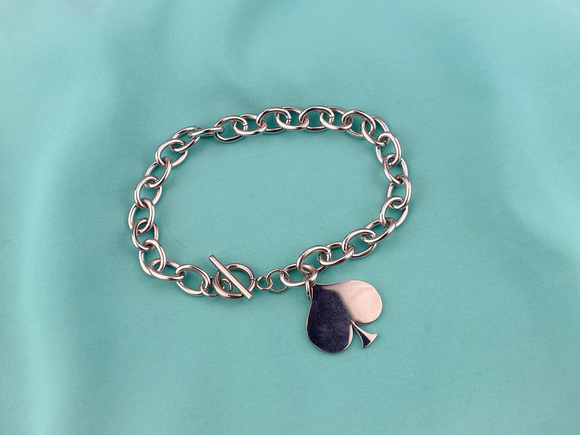 Queen of Spades Bracelet Hotwife Jewelry Stainless Spade Charm Etsy