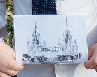 LDS San Diego Tempel | 5x7 gerahmt LDS Primäre Geschenk | Heilige der letzten Tage Wohnkultur