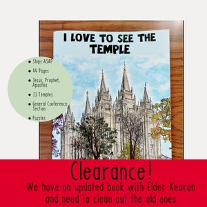 Kids Conference Coloring Book, LDS General Conference 2025, LDS Coloring Book, Clearance!