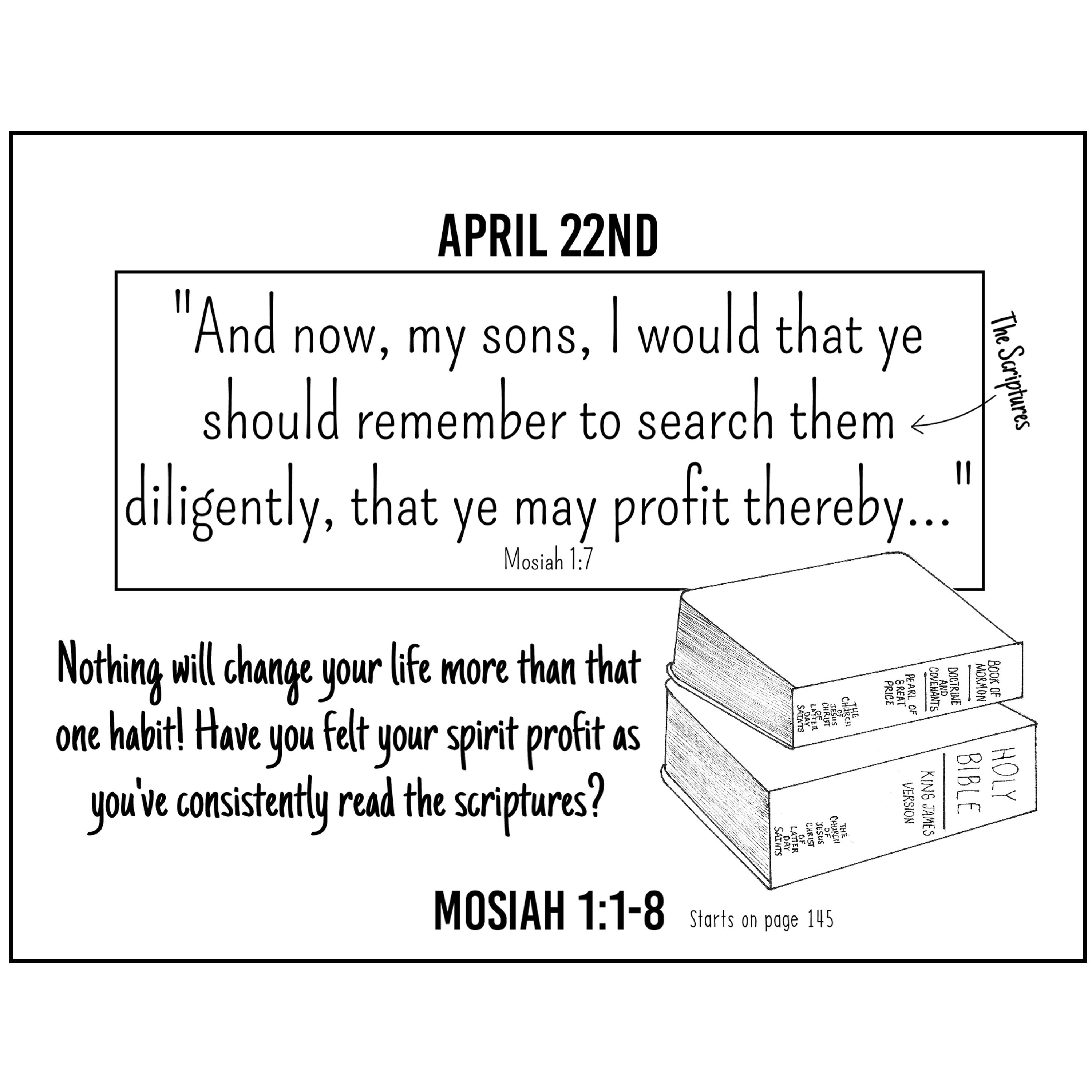 2nd Quarter Come Follow Me 2024 Daily Flip Calendar for Kids and Teens