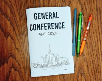LDS General Konferenz 2026 Paket für Jugendliche: Druckbare Notizbüchlein (PDF)