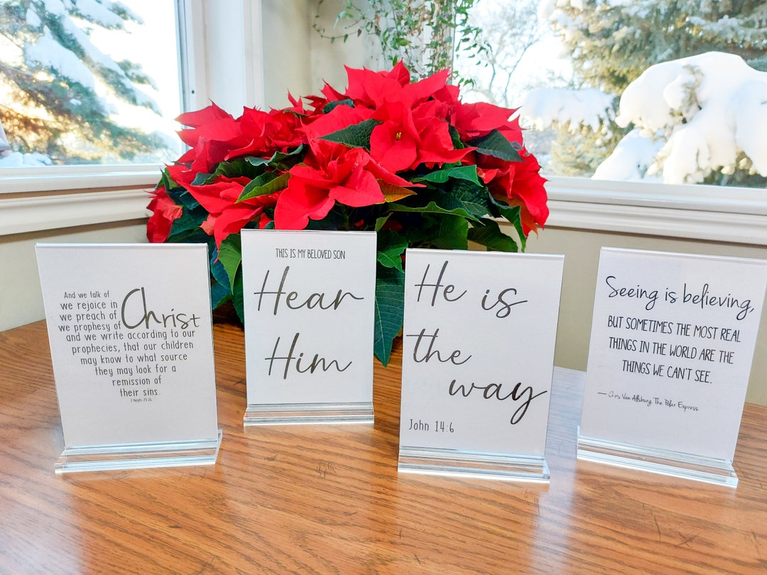 5 Christmas Card Pack, LDS Printable, Book of Mormon Scripture Cards ...