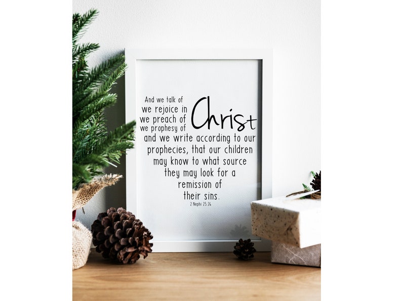 LDS Printable, Book of Mormon Scripture Cards, We Talk of Christ ...