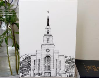 LDS Layton Tempel | 5x7 gerahmt LDS Primäre Geschenk | Heilige der letzten Tage Wohnkultur