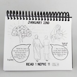 1st Quarter Come Follow Me 2024 Daily Flip Calendar for Kids and Teens