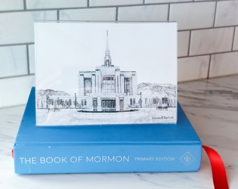 LDS Ogden Tempel | 5x7 gerahmt LDS Primäre Geschenk | Heilige der letzten Tage Wohnkultur