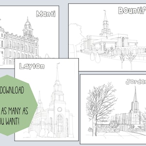 LDS Coloring Pages, LDS Temple, LDS Primary, General Conference Packet ...