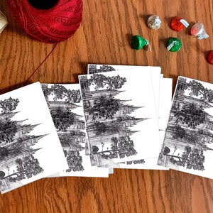 Tarjetas de Navidad SUD, Regalo de la Primaria, Templo de Salt Lake, Regalos lds a granel, Tarjetas de Navidad imprimibles, Arte SUD