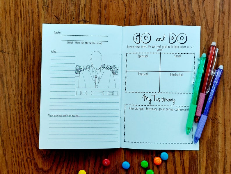 General Conference Packet 2023, LDS General Conference Booklet for Note