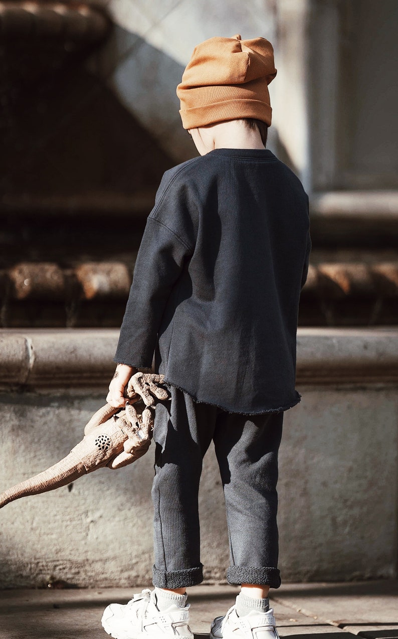 Handmade kids clothes Organic Cotton Lounge Set minimalist