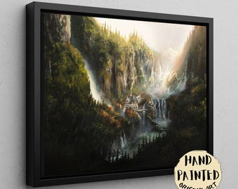 Bruchtal - Landschaft Kunst Druck auf Leinwand, Poster, Bilderrahmen