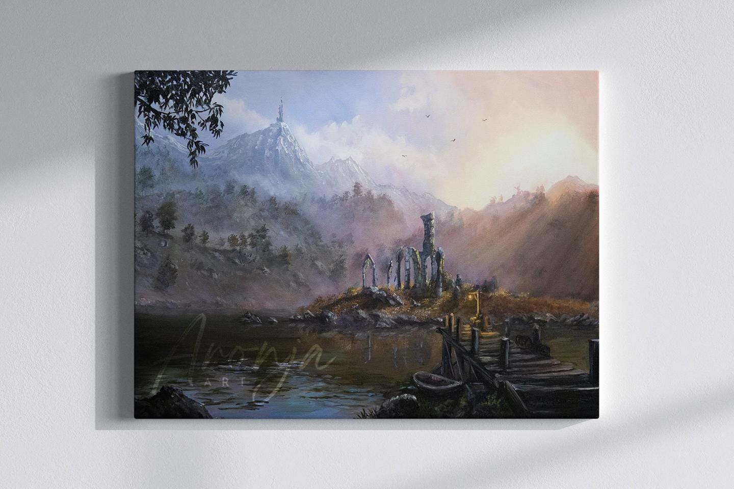 Oblivion - Art Print, Fantasy RPG Wall Art - Epic Elder Scrolls Style Gaming Decor – Video Game Illustration for Gamers
