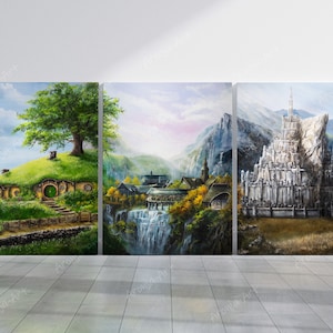 Three Locations - Print BUNDLE, Set of 3 Art Prints
