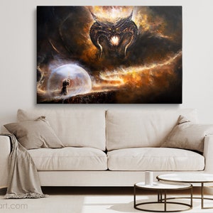 Feuer Dämon - Kunst Druck