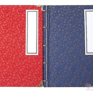 Handgjorda koreanska sidenanteckningsböcker, traditionellt journalset