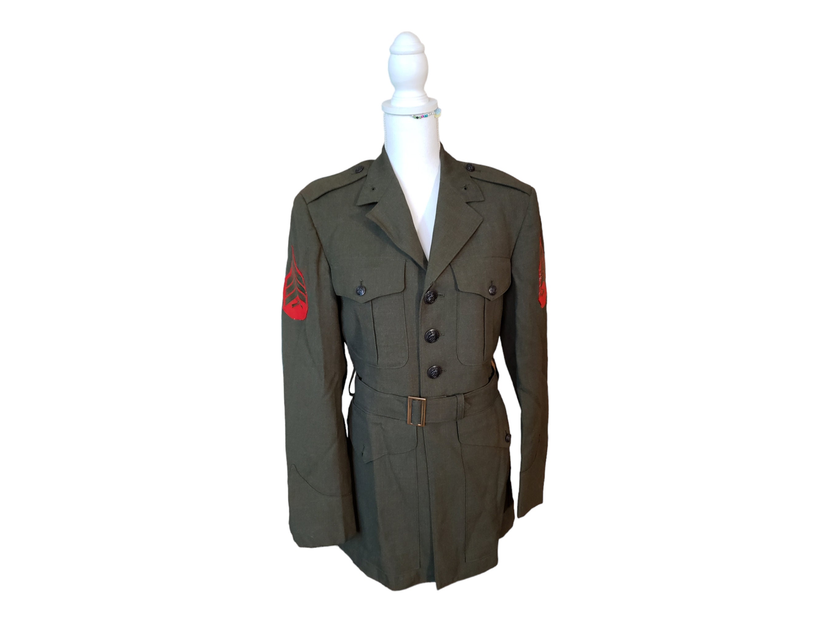 NAMED SGT I.F. MILLER Marine Dress Uniform ~ Wool ~ Vietnam Era U.S. Marines  - Etsy