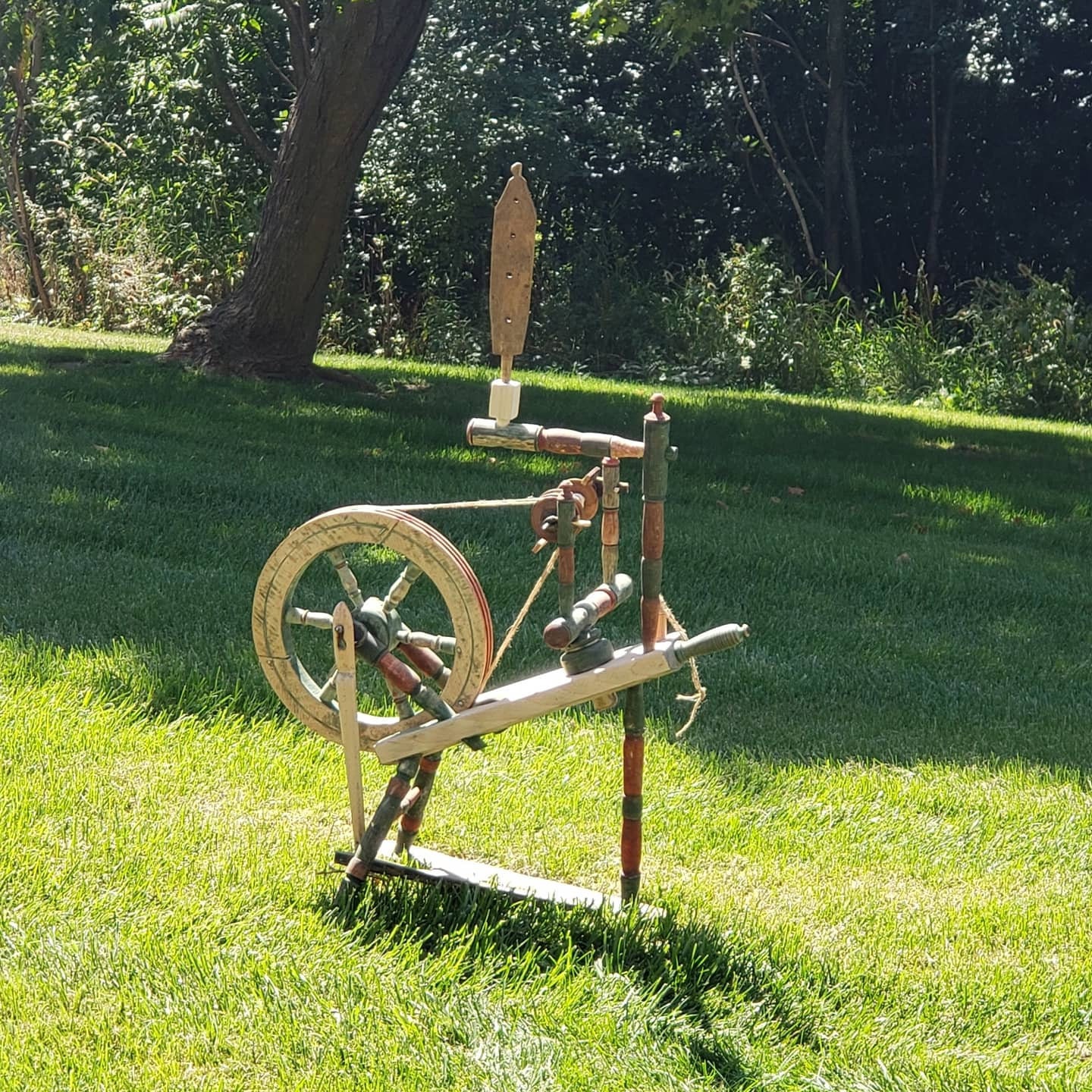 Functional Antique Lithuanian Flax Spinning Wheel Etsy