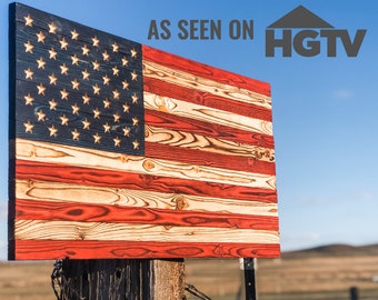 Rustic Wooden American Flag  - Rustic Flag, American Flag Wood, Pallet American Flag, Wood Art, Wood Flag, Wooden Flag, Distressed Flag