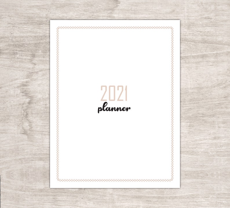 2021 Planner Daily Weekly Monthly Planner Printable - Etsy