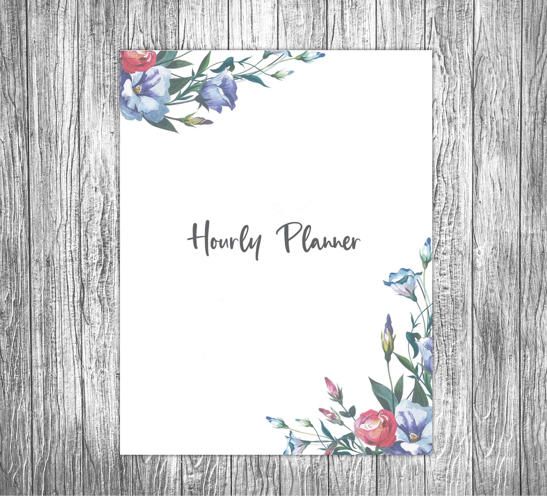 Hourly Planner Daily Planner Printable Family Organizer Planner ...