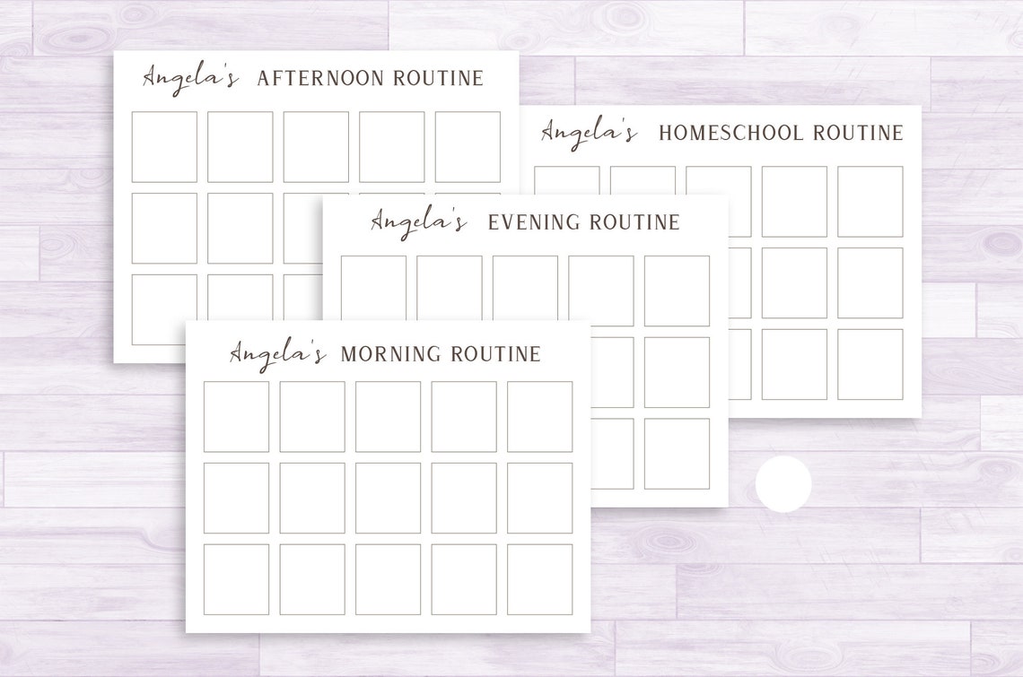 Daily Activity and Chore Chart for Kids Kids Visual Schedule - Etsy