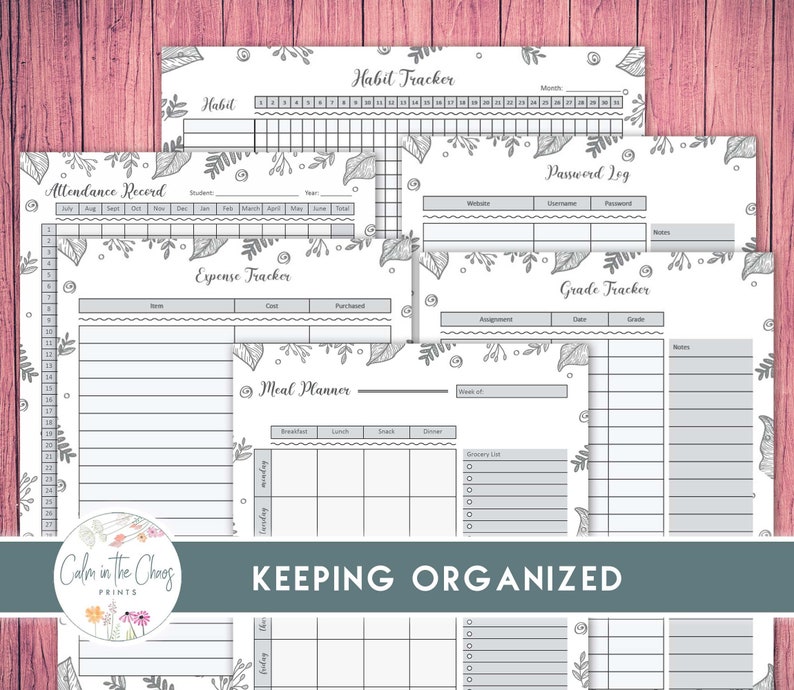 Homeschool Planner Bundle - Home School Teacher Planner - Student ...