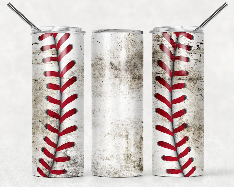 SEAMLESS Dirty Baseball Sublimation Tumbler Designs Baseball Etsy