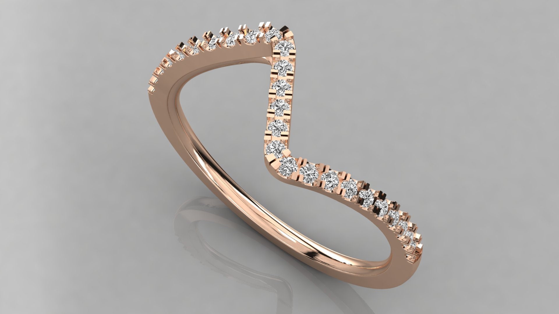 14K Gold Diamond Ring Thumb Ring Index Finger Ring | Etsy