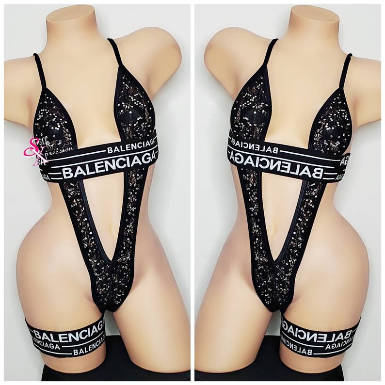 Lace Slingshot Bodysuit Stripper Outfit Exotic Dance wear Etsy