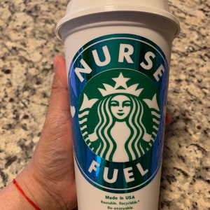Personalized Starbucks Reusable Hot Cup: Nurse/Teacher Gift
