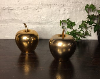 Atomchicago Chinese New Year Gift Fortune Gift Gold Apple Apples Statues Home Decor Brass Apple Figurines