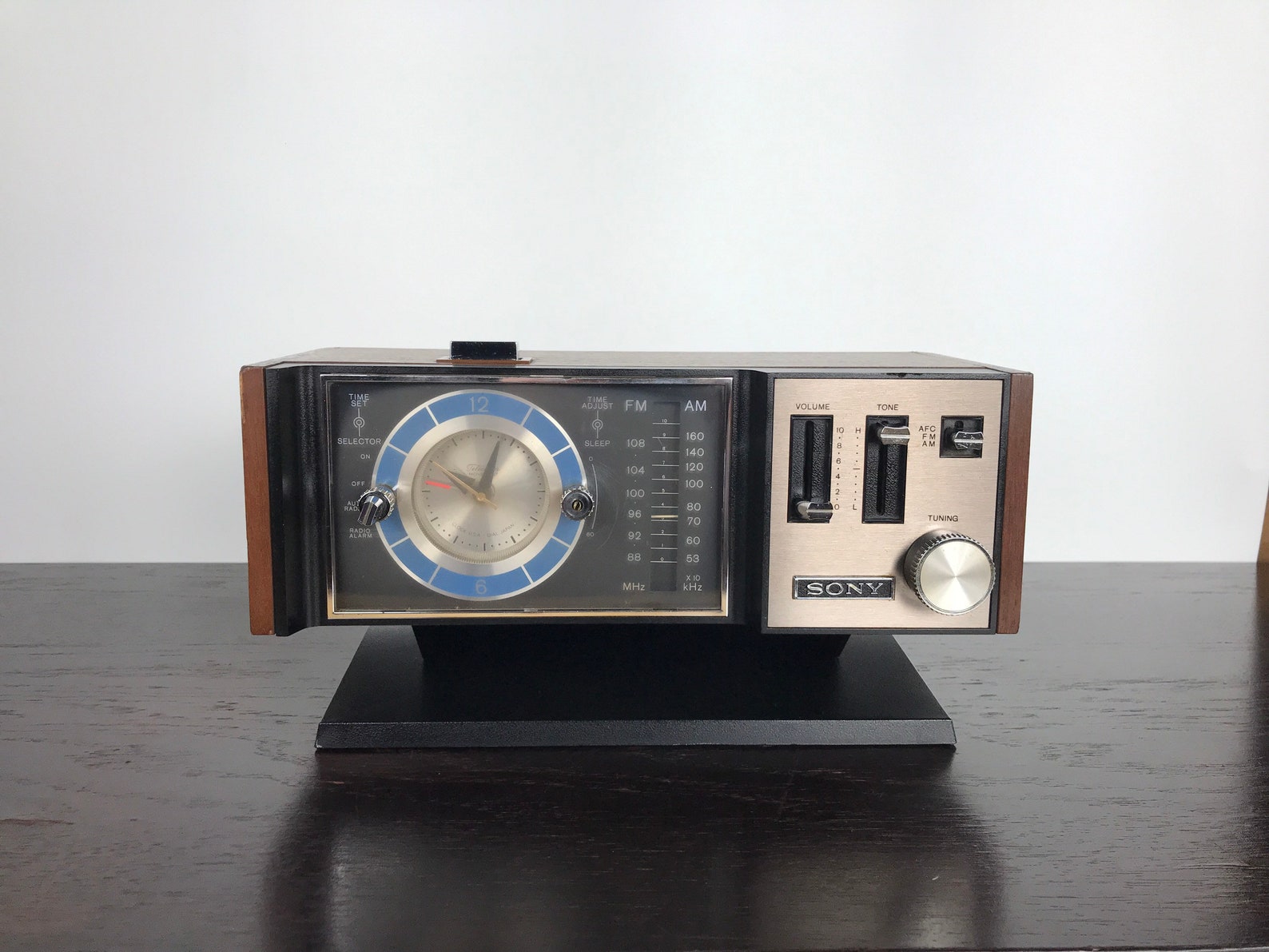 Vintage Sony Alarm Clock FM Radio Made Japan Desktop Clock Etsy