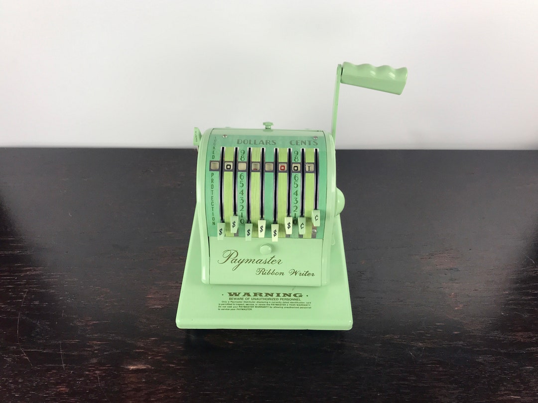 Paymaster Ribbon Writer Series 8000 Business Ribbon Check Etsy