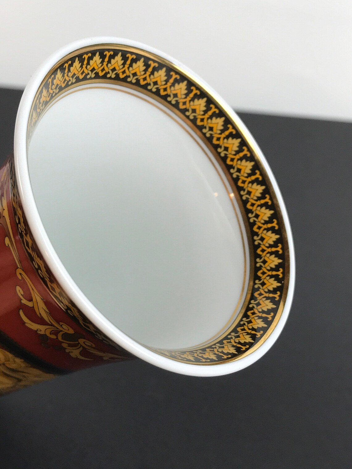 Versace Small Medusa Vase Versace Red Medusa Vase Cup Etsy