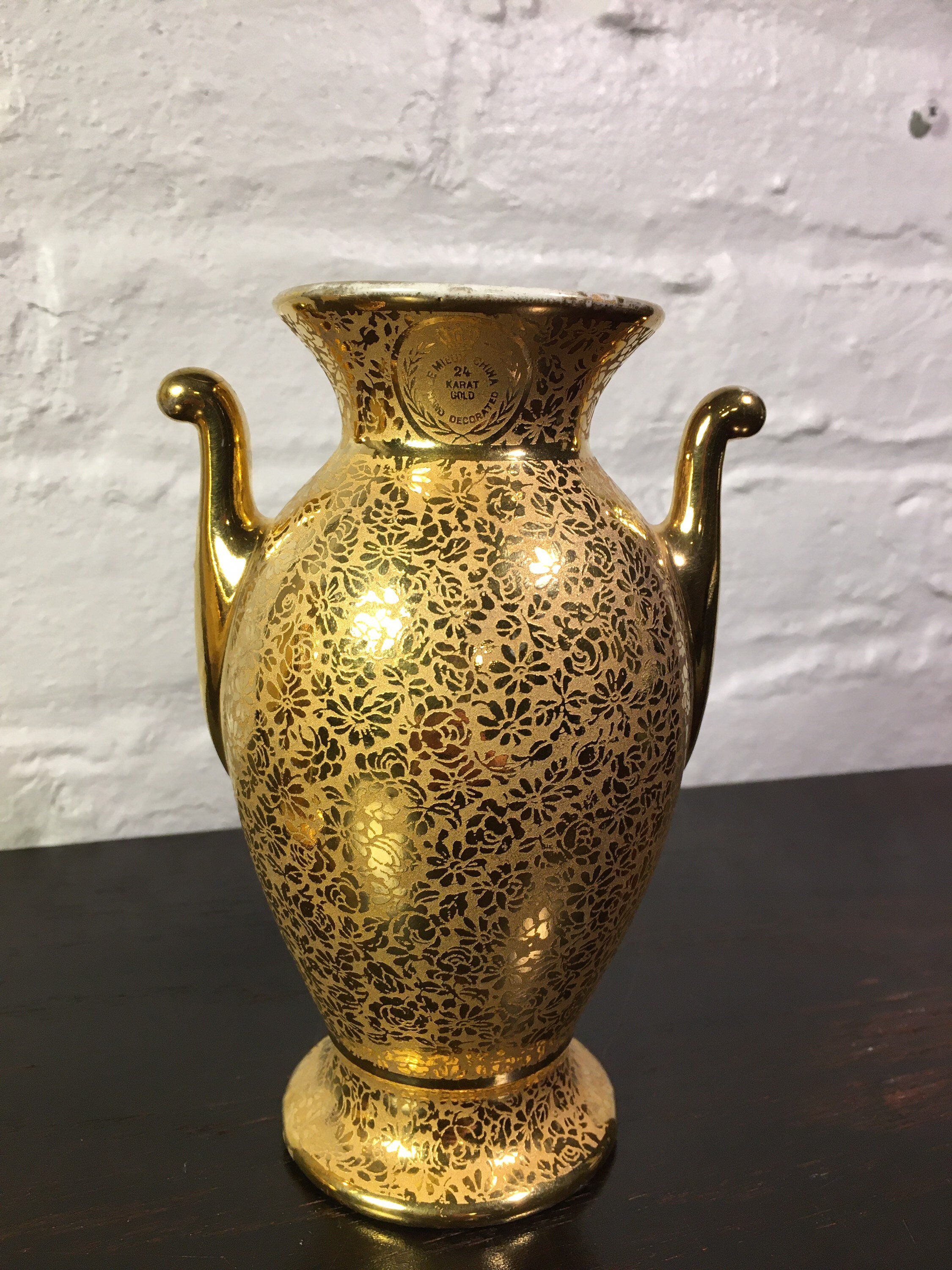 Antique Gold Vase Le Mieux China Gold Vase Atomchicago - Etsy UK