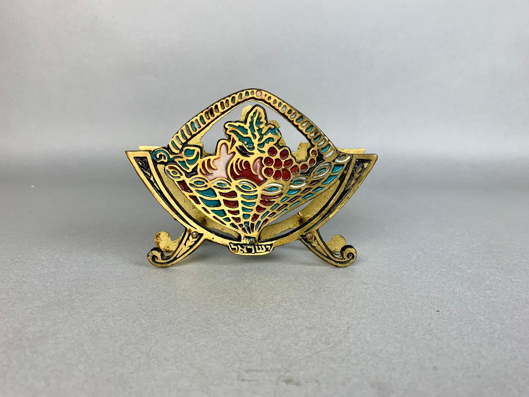 Vintage Brass Napkins Holder From Israel Atomchicago Etsy