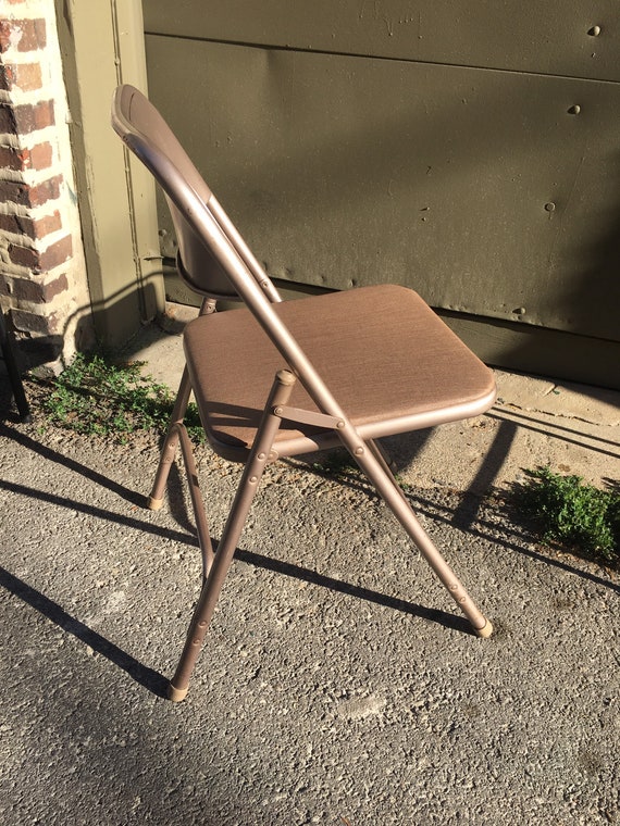 Vintage Samsonite Folding Chair Vinyl, Vintage Metal Sling Chair