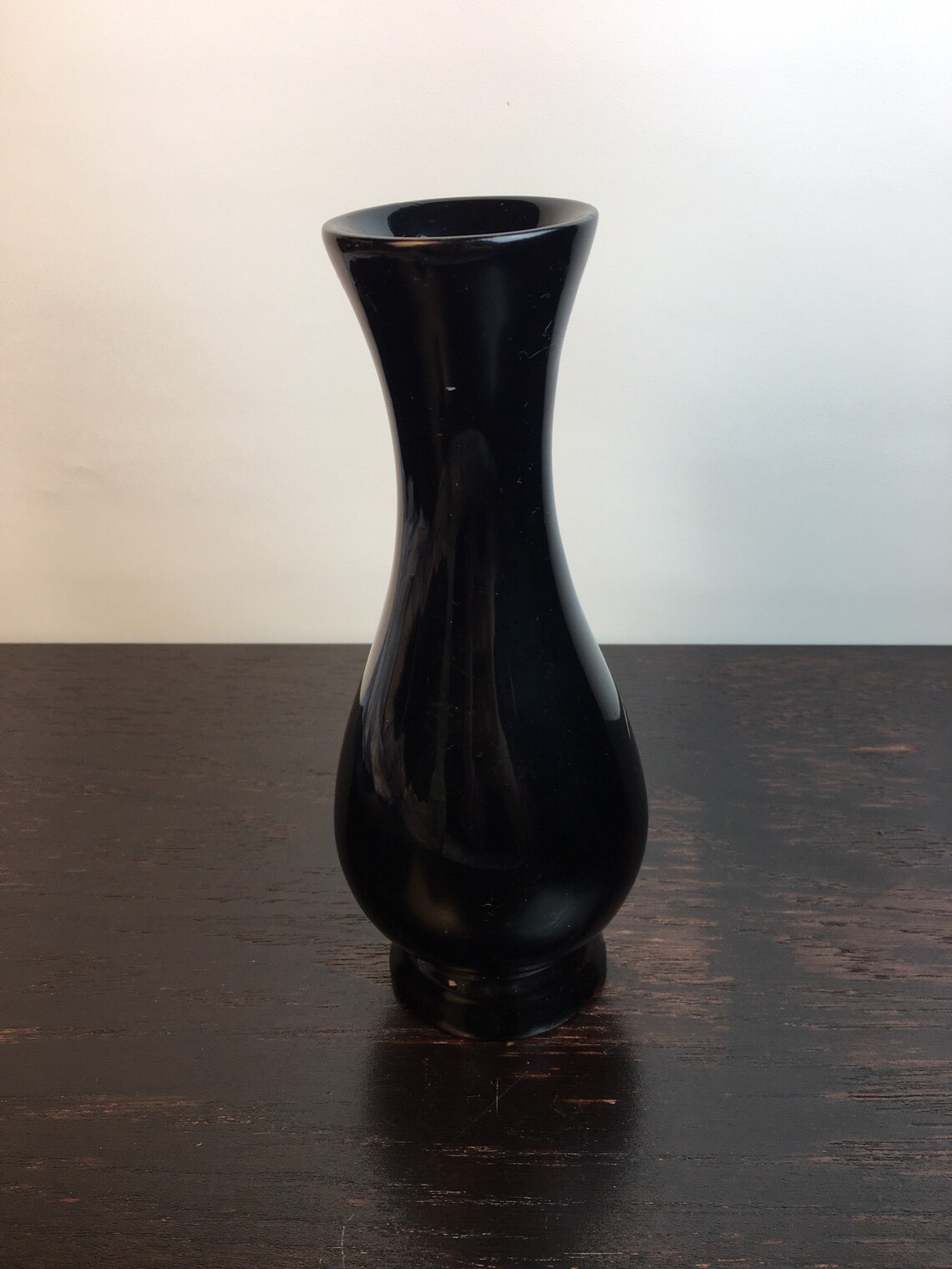 Small Vintage Black Lacquer Vase Mother of Pearl Vase Black Etsy