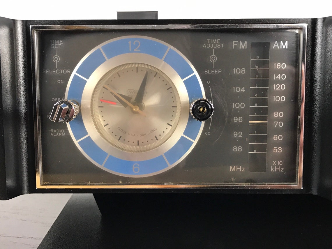 Vintage Sony Alarm Clock FM Radio Made Japan Desktop Clock Etsy
