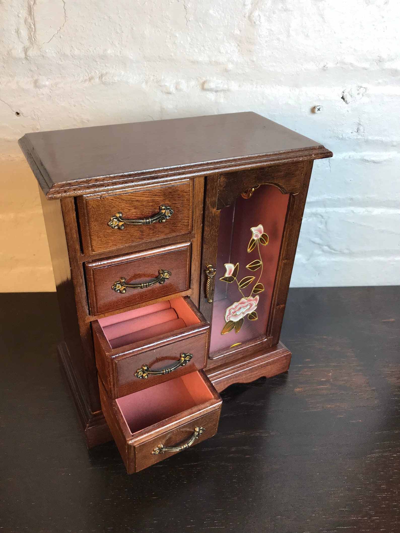 Tall Jewelry Box Armoire Jewelry Box 11 Jewelry Box Glass Etsy