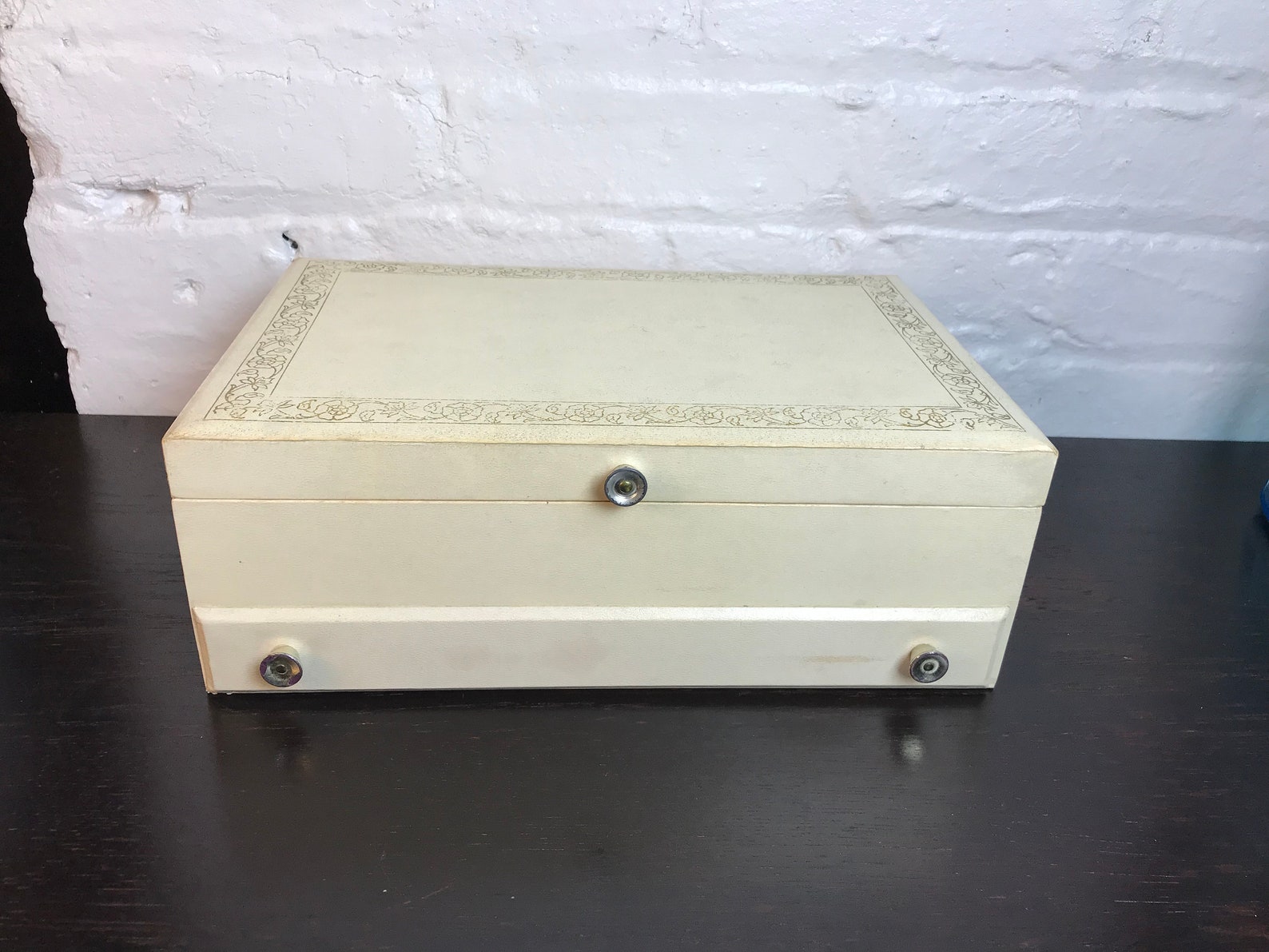 Vintage Large Jewelry Box Lady Buxton Faux Leather Jewelry Etsy